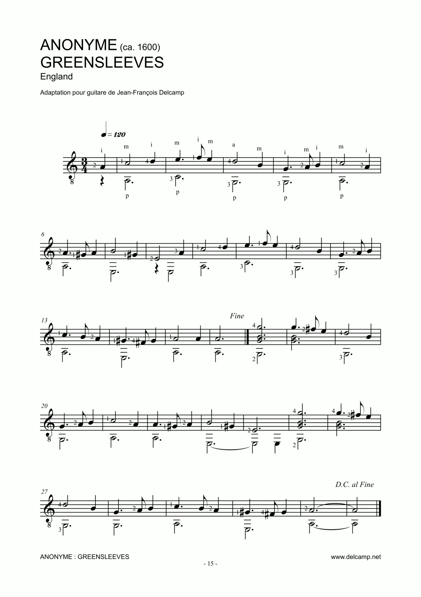 Renaissance Music For Guitar – Free Classical Guitar Sheet Music and TABs