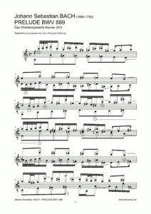 Johann Sebastian Bach - Prélude BWV 889